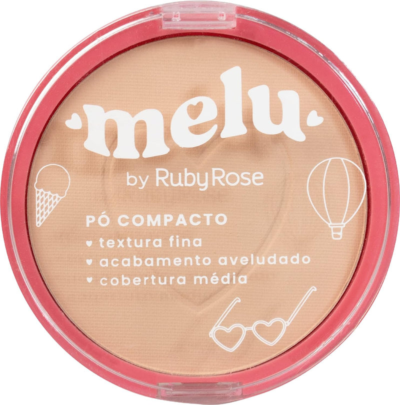 Pó Facial Compacto Melu Ruby Rose - 10g